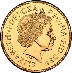 Large Obverse for Five Pounds 2000 coin