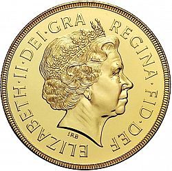 Large Obverse for Five Pounds 2001 coin