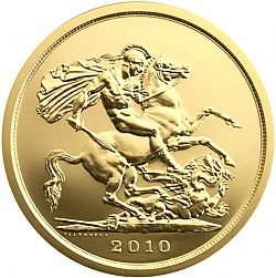 Large Reverse for Five Pounds 2010 coin