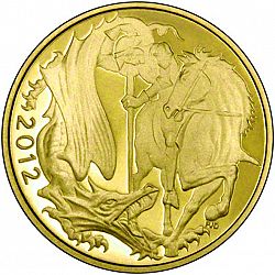 Large Reverse for Five Pounds 2012 coin
