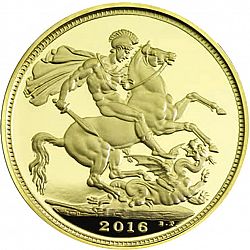 Large Reverse for Five Pounds 2016 coin