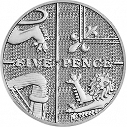 Large Reverse for 5p 2017 coin