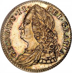 Large Obverse for Sixpence 1746 coin