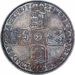 Large Reverse for Sixpence 1728 coin