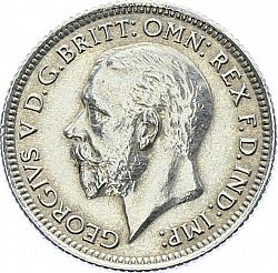 Large Obverse for Sixpence 1928 coin