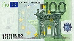 100 Euro 2002 Large Obverse coin