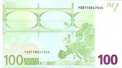 100 Euro 2002 Large Reverse coin