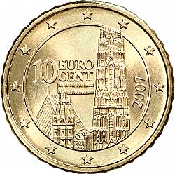 10 cent 2007 Large Obverse coin