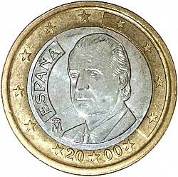 1 Euro 2000 Large Obverse coin