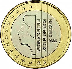 1 Euro 2005 Large Obverse coin