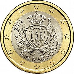 1 Euro 2012 Large Obverse coin