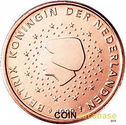 1 cent 1999 Large Obverse coin