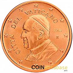 1 cent 2015 Large Obverse coin