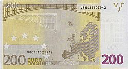200 Euro 2002 Large Reverse coin