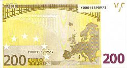200 Euro 2002 Large Reverse coin