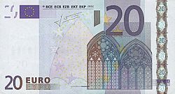 20 Euro 2002 Large Obverse coin