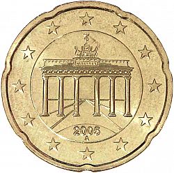 20 cents 2005 Large Obverse coin