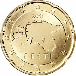 20 cents 2011 Large Obverse coin