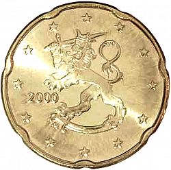 20 cents 2000 Large Obverse coin