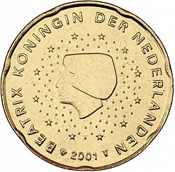 20 cents 2001 Large Obverse coin