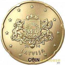 20 cents 2014 Large Obverse coin