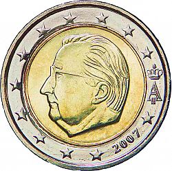 2 Euro 2007 Large Obverse coin
