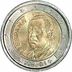 2 Euro 2001 Large Obverse coin