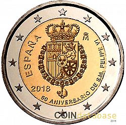 2 Euro 2018 Large Obverse coin