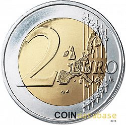 2 Euro 2008 Large Reverse coin