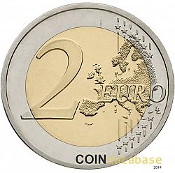 2 Euro 2014 Large Reverse coin