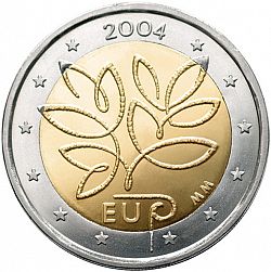 2 Euro 2004 Large Obverse coin