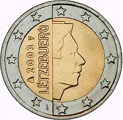 2 Euro 2003 Large Obverse coin