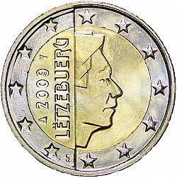 2 Euro 2009 Large Obverse coin