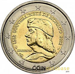 2 Euro 2012 Large Obverse coin