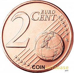 2 cent 2016 Large Reverse coin