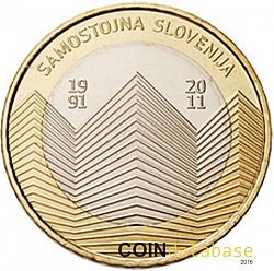 3 Euro 2011 Large Obverse coin