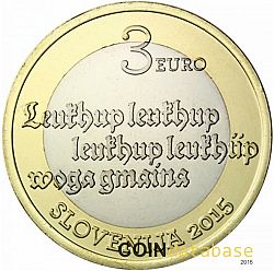 3 Euro 2015 Large Obverse coin