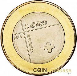3 Euro 2016 Large Obverse coin