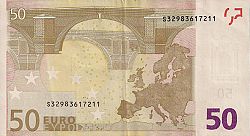 50 Euro 2002 Large Reverse coin