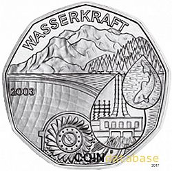 5 Euro 2003 Large Obverse coin