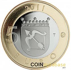 5 Euro 2011 Large Reverse coin