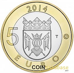 5 Euro 2014 Large Reverse coin