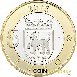5 Euro 2015 Large Reverse coin