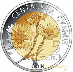 5 Euros 2016 Large Obverse coin