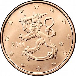 5 cent 2011 Large Obverse coin