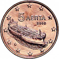 5 cent 2009 Large Obverse coin