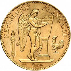 Large Obverse for 100 Francs 1902 coin