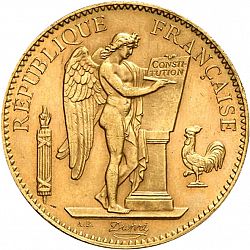 Large Obverse for 100 Francs 1911 coin