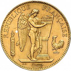 Large Obverse for 100 Francs 1913 coin