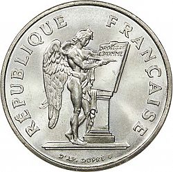 Large Obverse for 100 Francs 1989 coin
